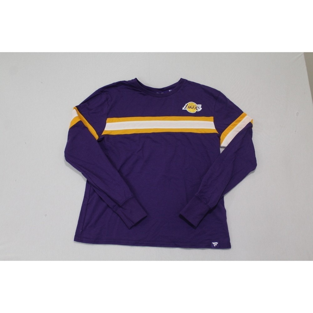 Fanatics Lakers Shirt Womens Small Purple Good Long Sleeve NBA Basketball